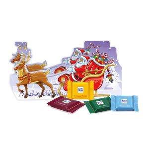 Weihnachtsschlitten Ritter SPORT mit Werbedruck