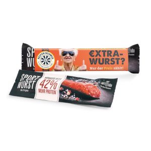 25 g Grillido Sportwurst im Werbeschuber mit Logodruck