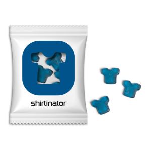 10 g Fruchtgummi Sonderformen im Werbetütchen mit Logodruck