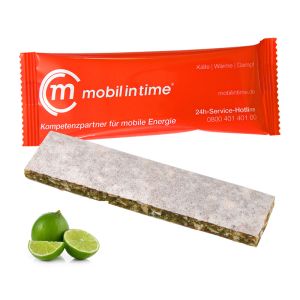 Fruchtschnitte Limette im Werbeflowpack