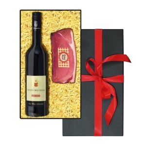 Präsent Deutscher Schinken - Deutscher Wein