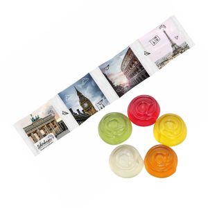 4er HARIBO Mini-@-Zeichen Fruchtgummi Kettenbeutel mit Werbebedruckung