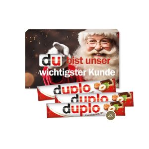 3er Ferrero duplo in der Präsent-Verpackung mit Werbedruck