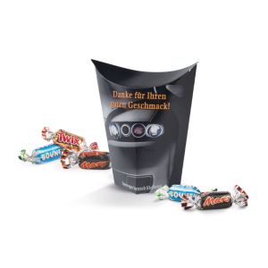 Cup Box Miniatures Mix mit Werbedruck