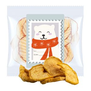 15 g Express Apfelchips mit Zimt im Flowpack mit Werbeetikett