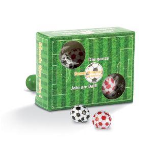 Torwand-Box mit Kaugummi und Logodruck