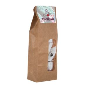 Holländische Hopjes in Kraftpapiertüte mit Werbeetikett