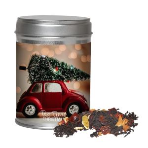 60 g Bio Weihnachts-Schwarztee in Dual Dose mit Werbeetikett