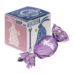 Mini Promo Würfel Milka Feines Osterei mit Logodruck