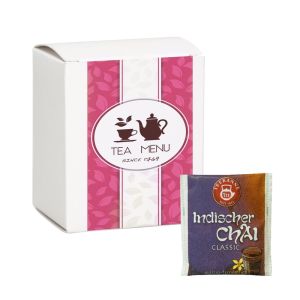 10 g Beuteltee Indischer Chai Classic in Faltschachtel mit Werbedruck