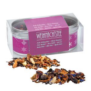 Weihnachtstee Set mit Werbe-Etikett und Logodruck
