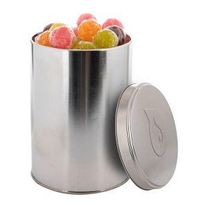 Lollies in 1,3 l Metalldose mit geprägtem Deckel