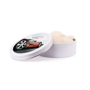 135 g Bonbondose Fresh Mint mit Werbedruck
