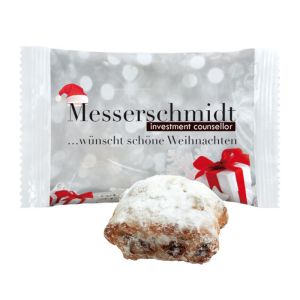 Stollenkonfekt im bedruckbarem Werbetütchen