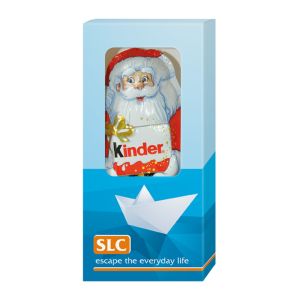 Kinder Weihnachtsmann in Werbekartonage