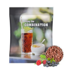 10 g Instant Eistee Wildfrucht im Werbetütchen mit Werbedruck