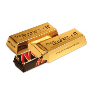 Mars Goldbarren mit Logodruck