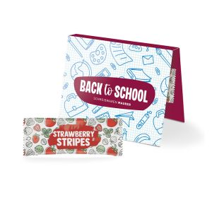 Werbekarte Fruit Stripes Strawberry mit Logodruck