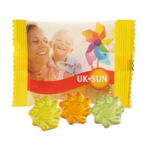 Veganes Fruchtgummi mit Aloe Vera im Werbetütchen