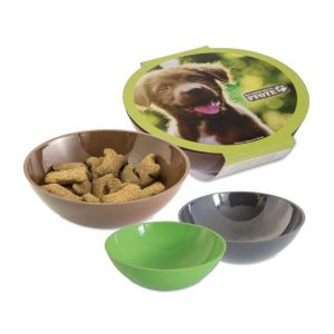 Hunde Leckerli-Schale mit Werbebanderole