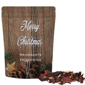 55 g Bio Weihnachts-Früchtetee im Midi Doypack mit Werbedruck