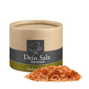 55 g Ukrainisches Gulasch-Schaschlik-Salz in Kraftpapierdose Mini mit Werbeetikett