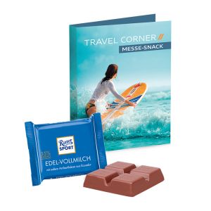 Werbekarte Ritter SPORT Mini mit Werbedruck