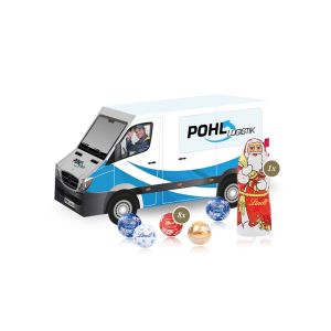 Weihnachts-Express Transporter Lindt mit Werbebedruckung