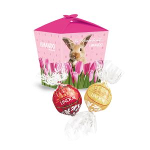 Lindt Lindor in der Promotion-Box mit Logodruck