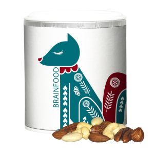 50 g Bio NusskernMix in Pappdose mit Werbedruck
