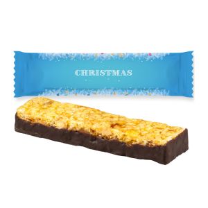 30 g Orange mit Schokolade Müsliriegel im Flowpack mit Werbedruck