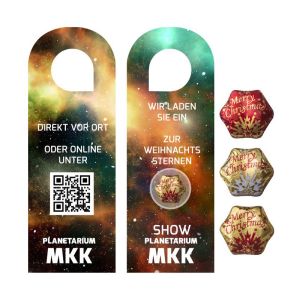 Individueller Türhänger mit Schoko-Sternen