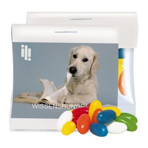 Express Jelly Beans im Maxi Tütchen mit Werbereiter und Logodruck