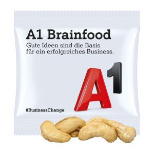 7 g Bio Cashewkerne im Werbetütchen mit Werbedruck