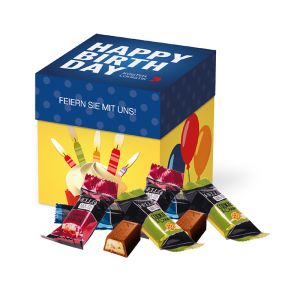 Werbebox Lindt HELLO Mini Stick Mix mit Werbedruck