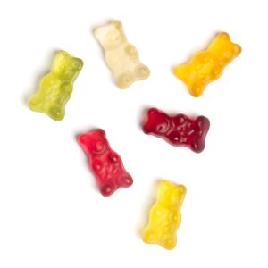 Vegane Gummibärchen im Werbetütchen mit Logodruck