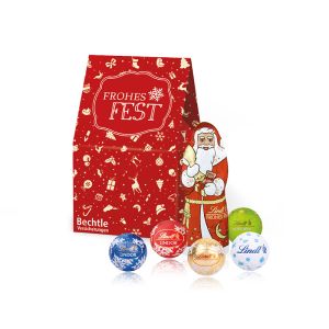 Christmas Mini Präsent Lindt Schokoladenmischung mit Werbedruck