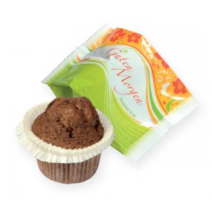 45 g Schoko-Muffin in Folie mit Werbedruck