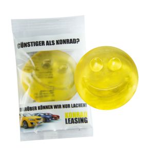 1er Fruchtgummi Smiley mit Logodruck