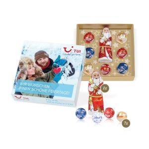 Lindt Präsent Weihnachtszeit mit Werbebedruckung