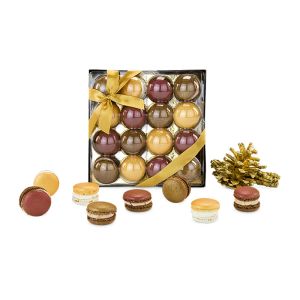 Präsent Goldene Macarons