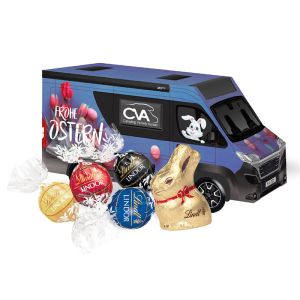 3D Oster Camper Lindt Schokoladenmischung mit Werbebedruckung