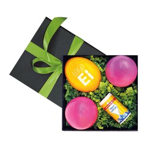 LogoEi 3er-Set inkl. Salz Exklusiv im Geschenkkarton mit Werbeanbringung