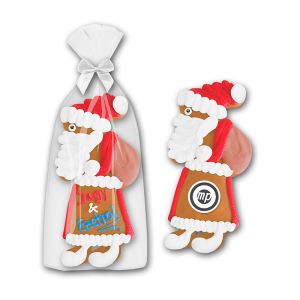 200 g Lebkuchennikolaus mit Lebensmitteldruck auf Marzipanfondant