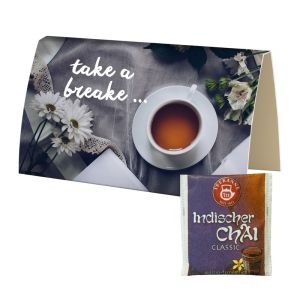Beuteltee Indischer CHAI in bedruckbarer Klappkarte