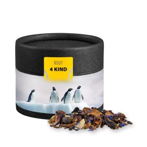25 g Christkindl Tee in Kraftpapierdose Mini schwarz mit Werbeetikett