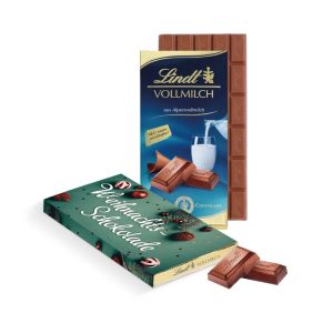 100 g Lindt Premium Schokoladentafel in Werbekartonage