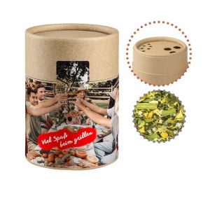 50 g Gewürzmischung BBQ Kräuter Rub im Kraftpapierstreuer Midi mit Werbeetikett