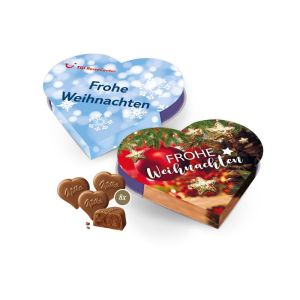 Milka Pralinés Werbeherz mit Werbedruckung