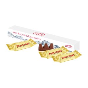 3er TOBLERONE Mini in Werbekartonage mit Logodruck